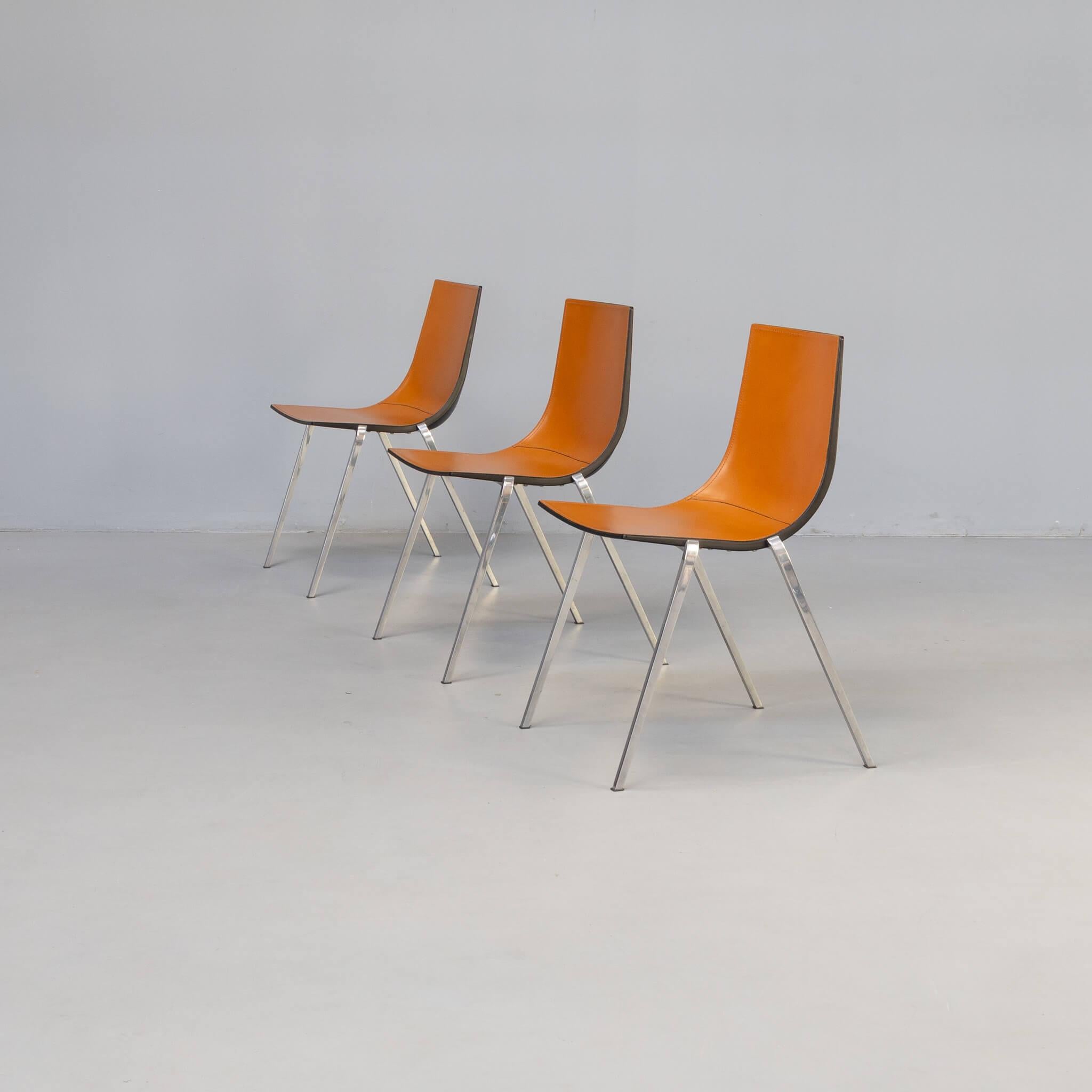 Post-Modern Roberto Barbieri ‘isa’ dining chair for Zanotta set/3 For Sale
