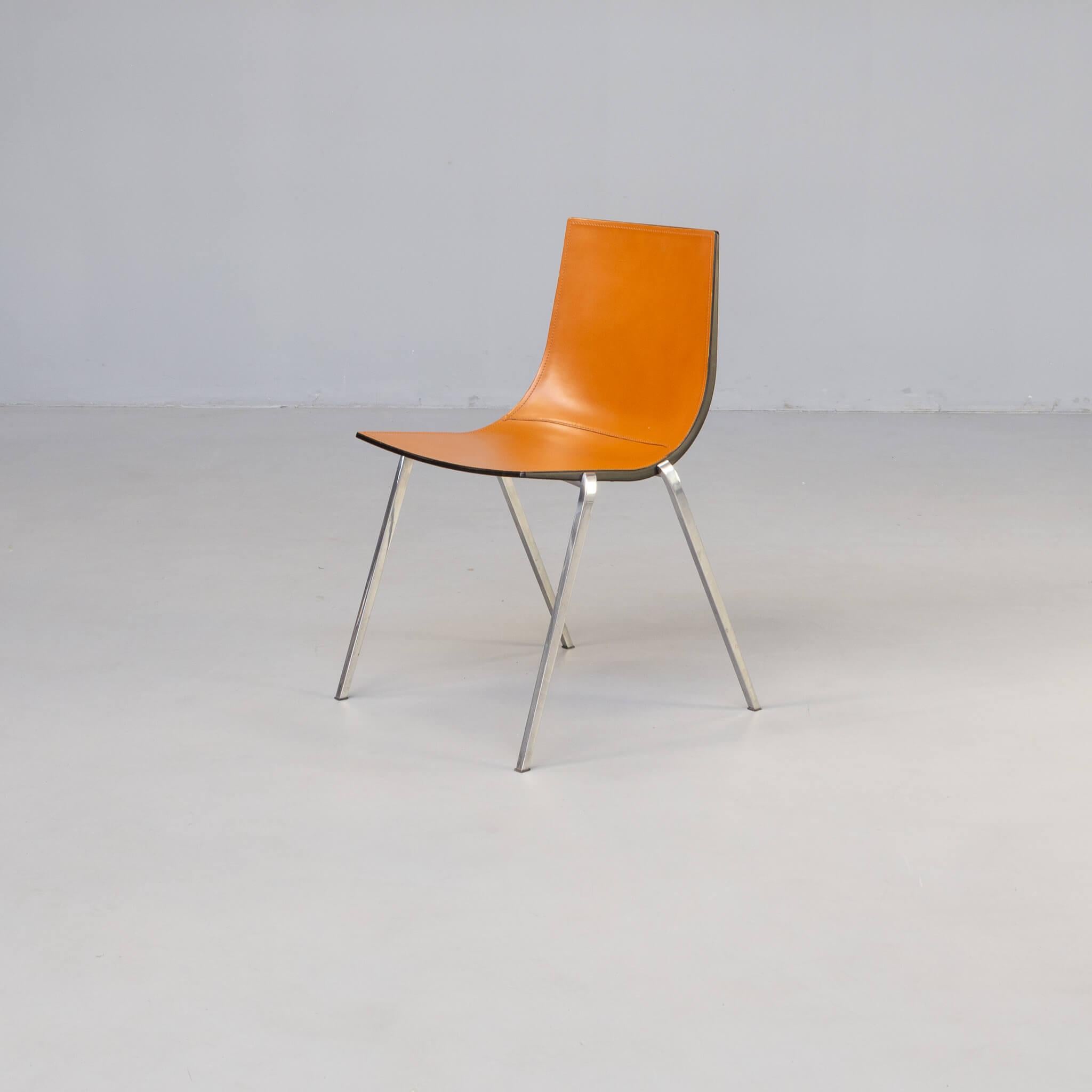 Italian Roberto Barbieri ‘isa’ dining chair for Zanotta set/3 For Sale