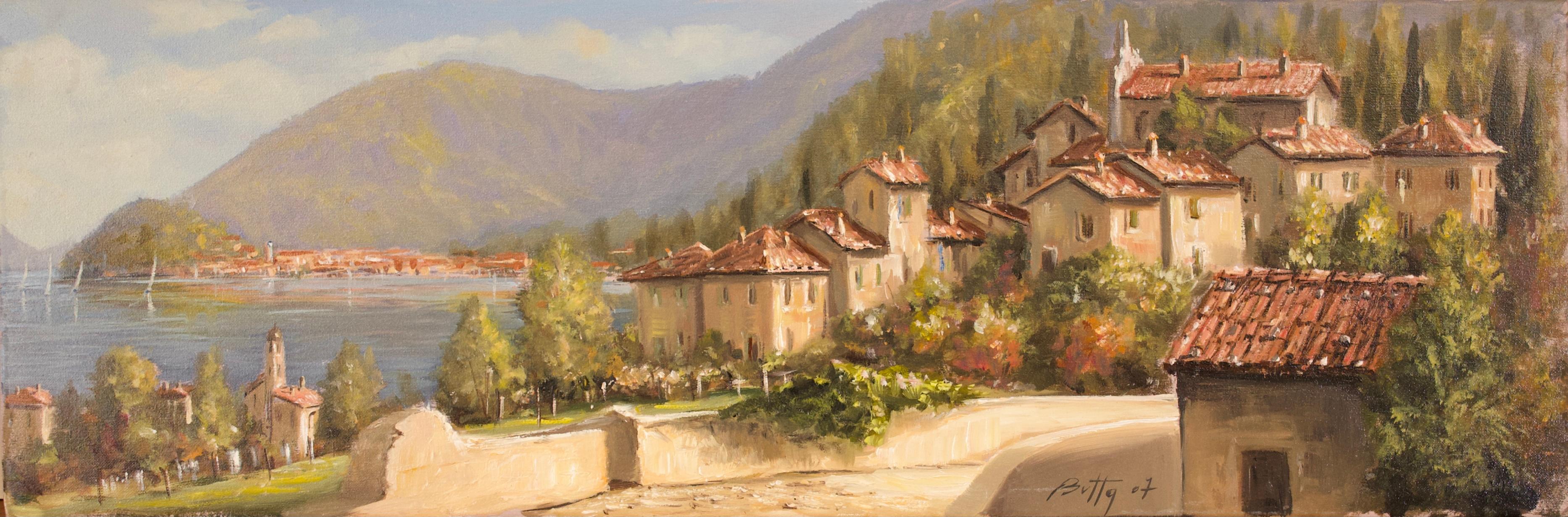 Robert Butta Landscape Painting - Menaggio and Bellagio