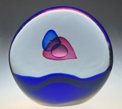 Roberto Cammozzo Signed 1980's Lunar Eclipse Sculptural Orb