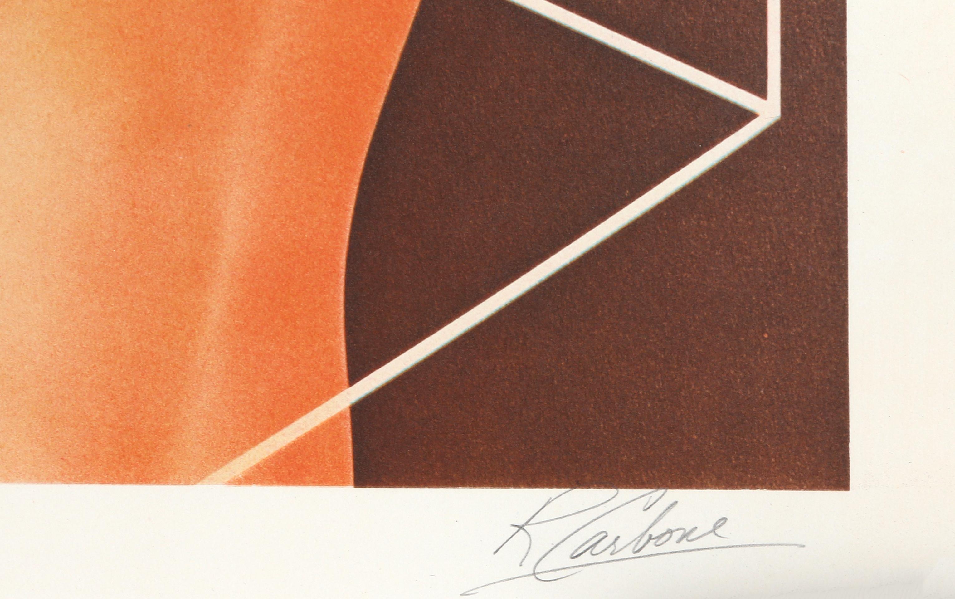 Lithographie « Lips in Perspective » (lèvres nues en perspective), de Roberto Carbone en vente 2
