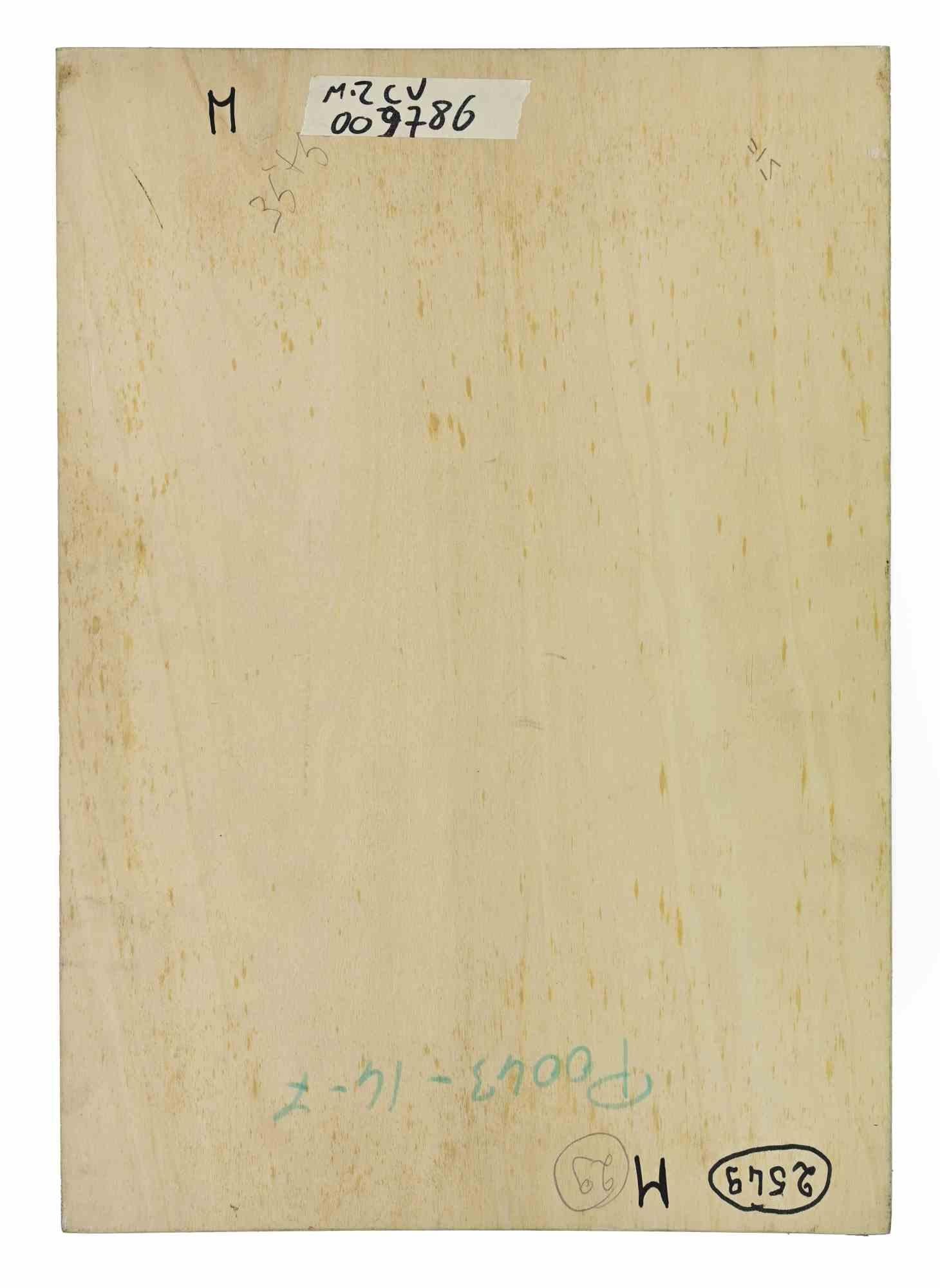 Der Baum - Gemälde von Roberto Caruso - 1990 im Angebot 2