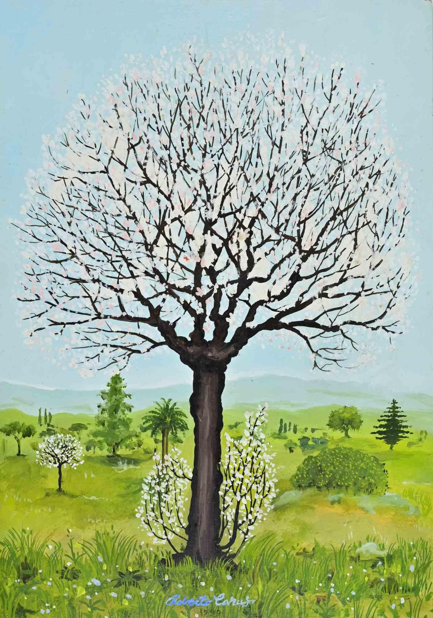 Der Baum - Gemälde von Roberto Caruso - 1990