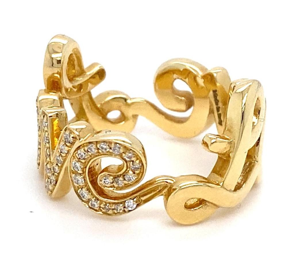 Roberto Casarin 18 Karat Gelbgold und Diamant 