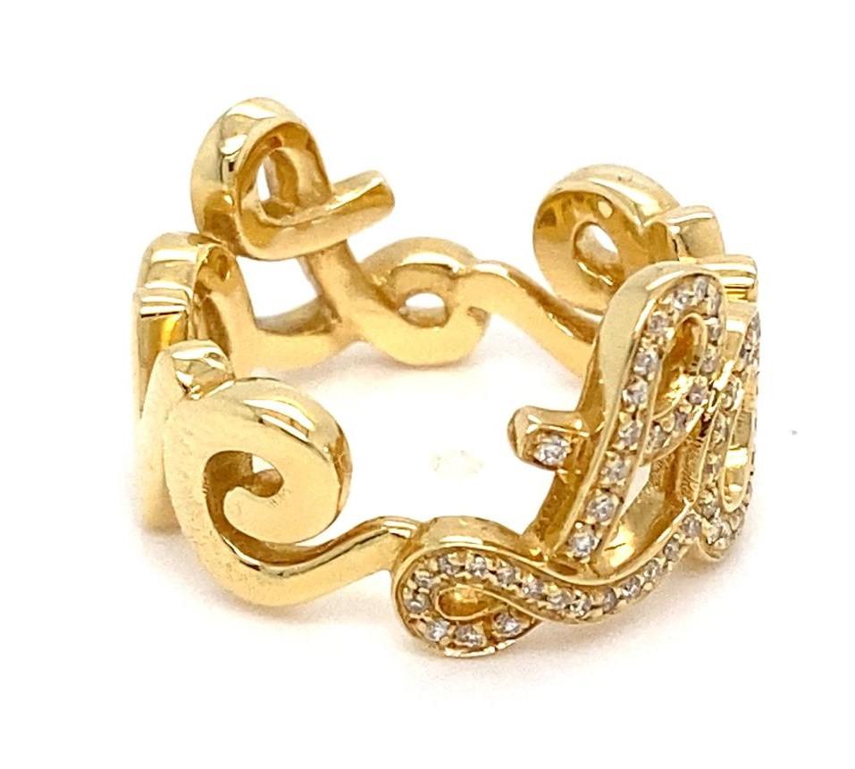 Roberto Casarin 18 Karat Gelbgold und Diamant 