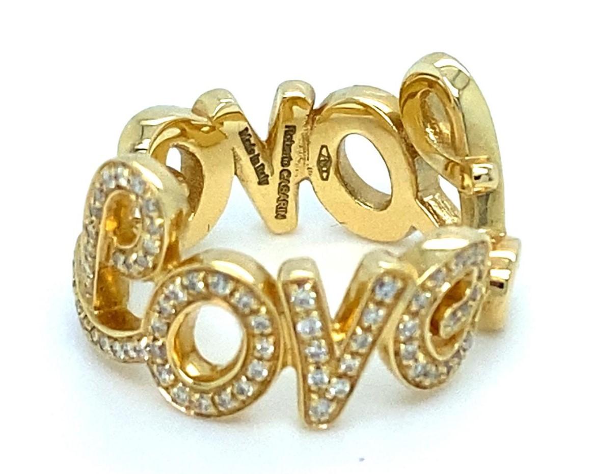 Roberto Casarin 18 Karat Gelbgold und Diamant 