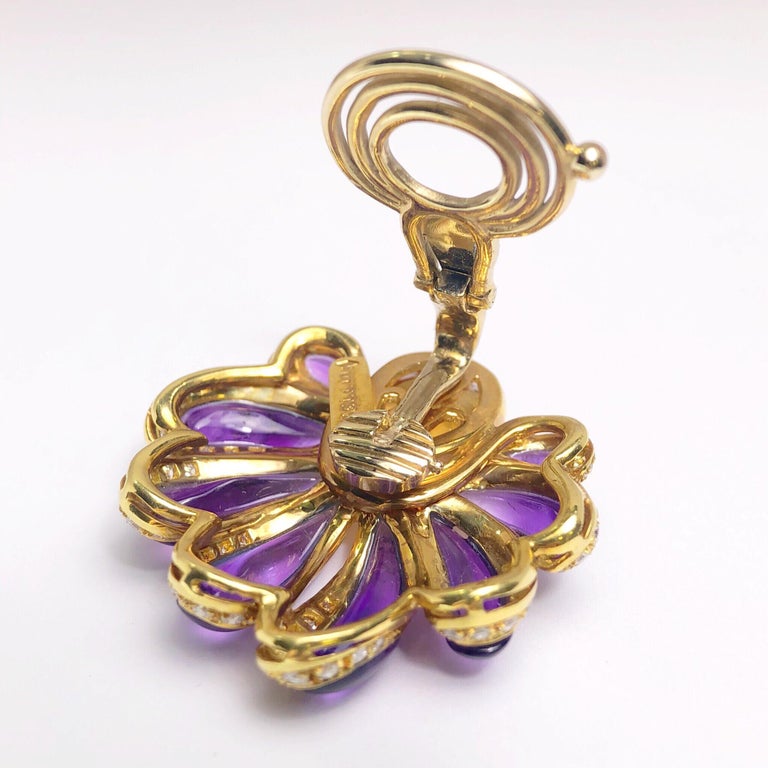 Roberto Casarin for Cellini Carved Amethyst, Citrine, and Dia. YG Flower  Earrings For Sale at 1stDibs | roberto casarin gioielli, cellini earrings,  citrine flower earrings