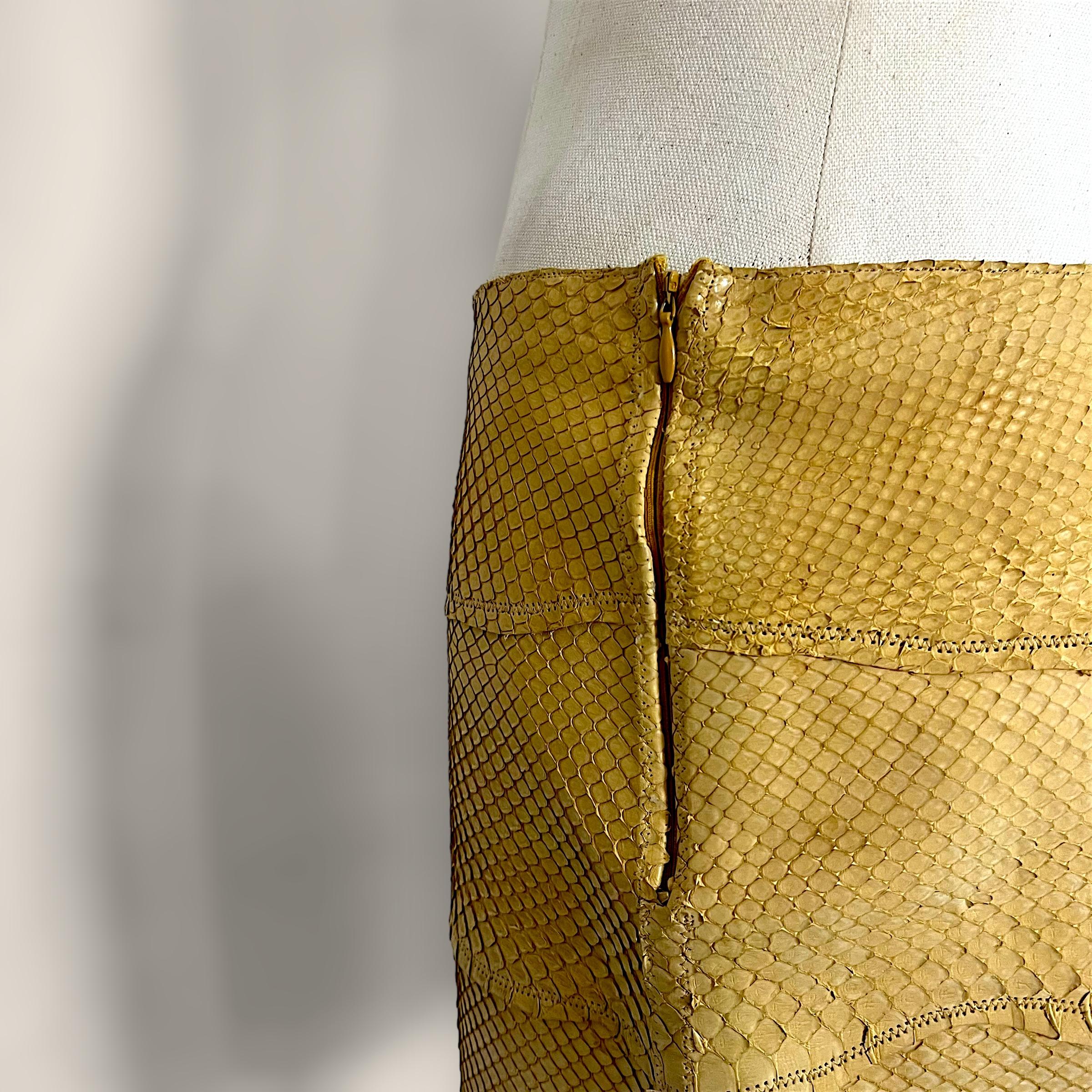 Jupe style python Roberto Cavalli 1999 en vente 2