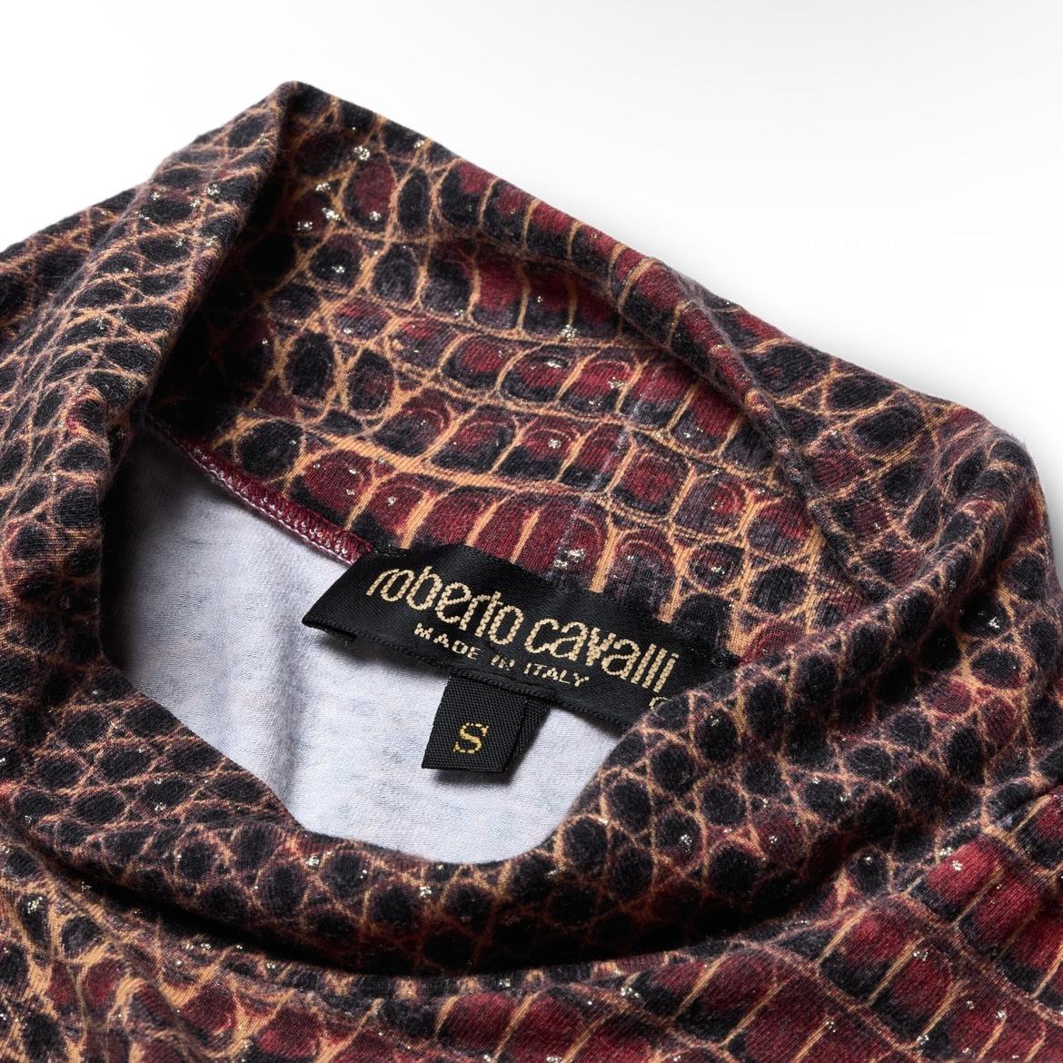 Women's Roberto Cavalli 2000s Python Print Top and Pants Set For Sale