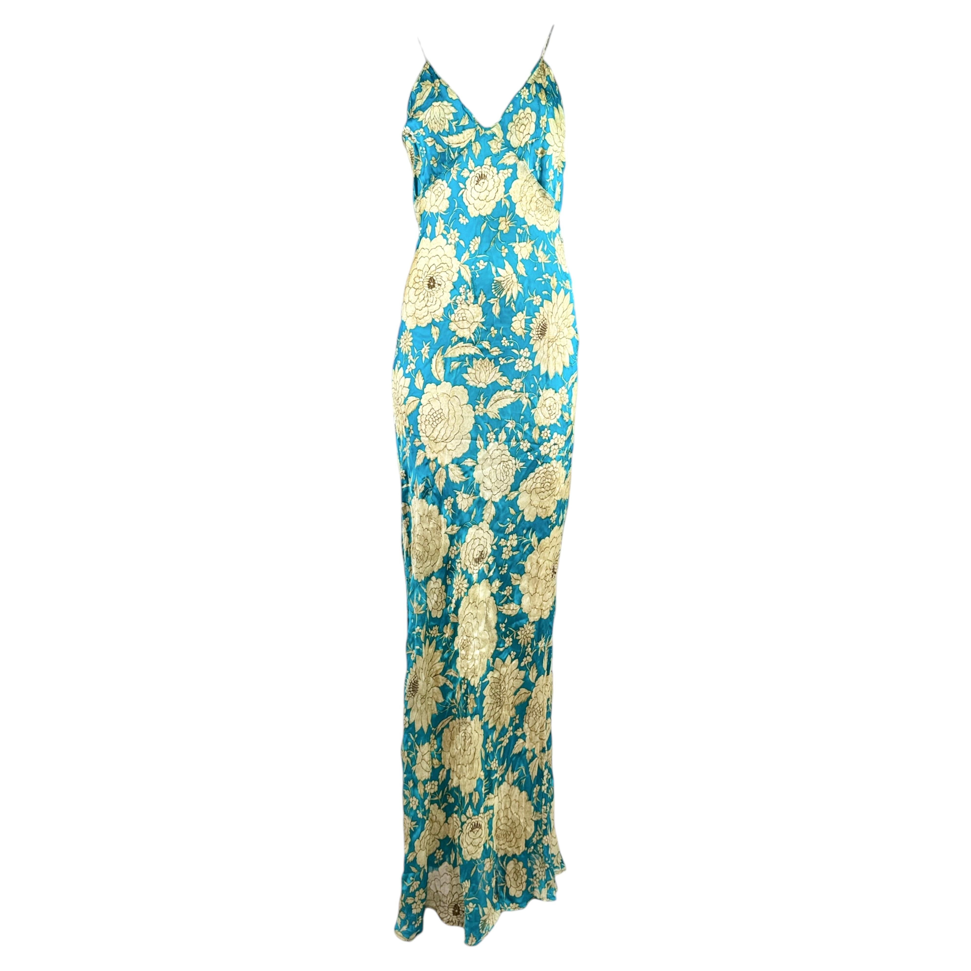 Roberto Cavalli, 2001: Maxikleid mit Blumenmuster
