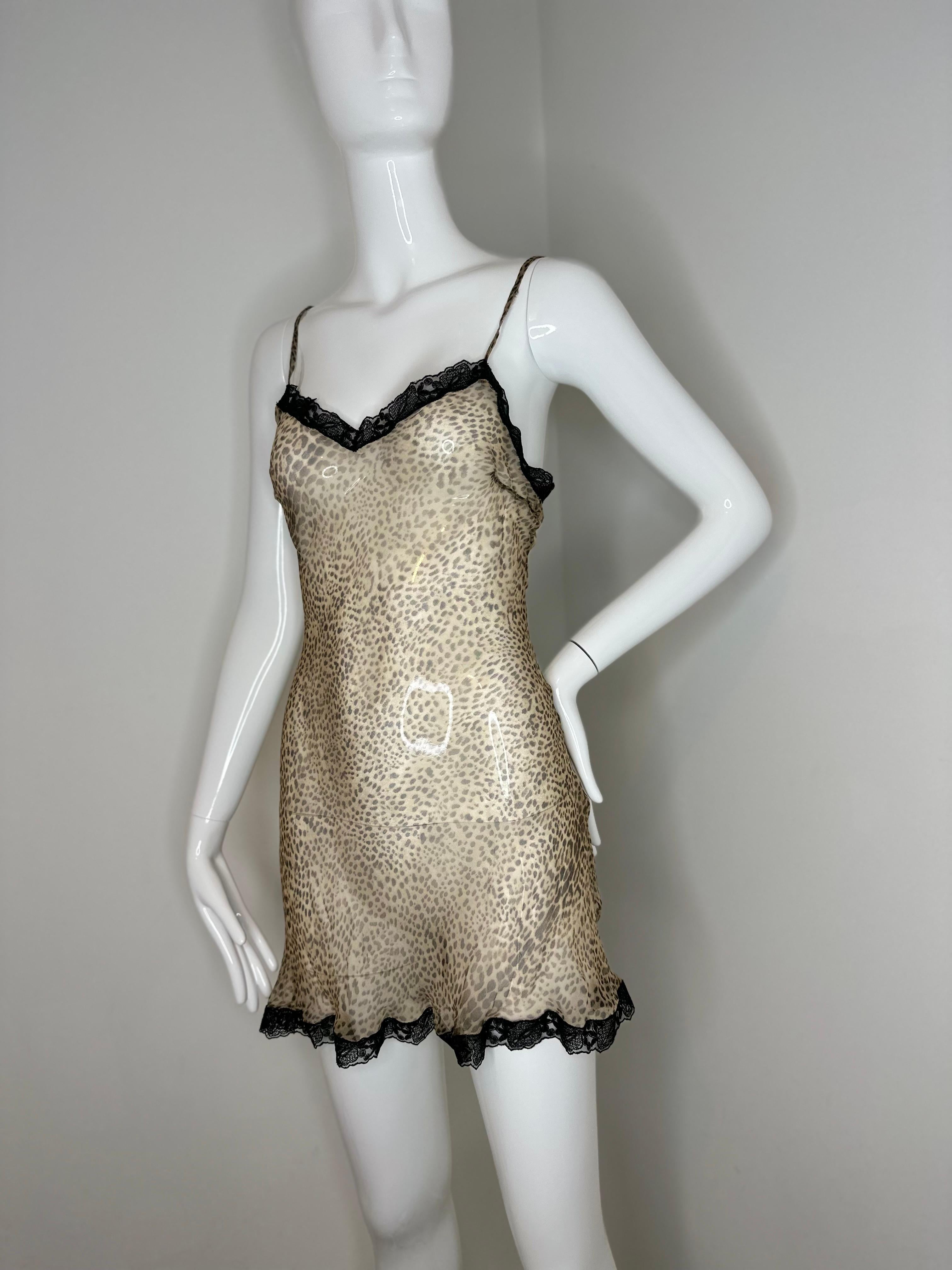 Gray Roberto Cavalli 2001 mini dress with a wrap set