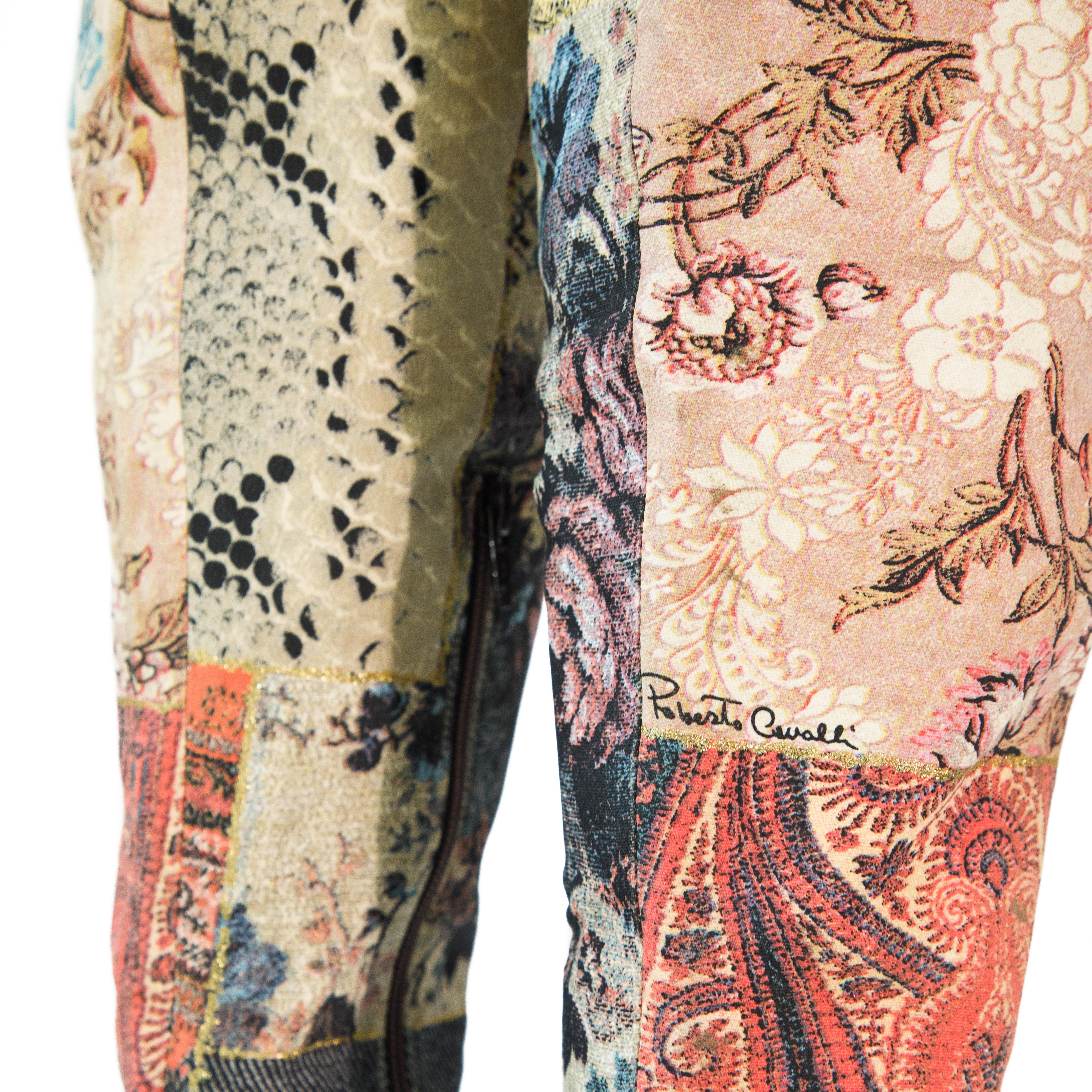 Roberto Cavalli 2002 Stivali alti alla coscia patchwork misura 38,5 In condizioni buone in vendita a London, GB