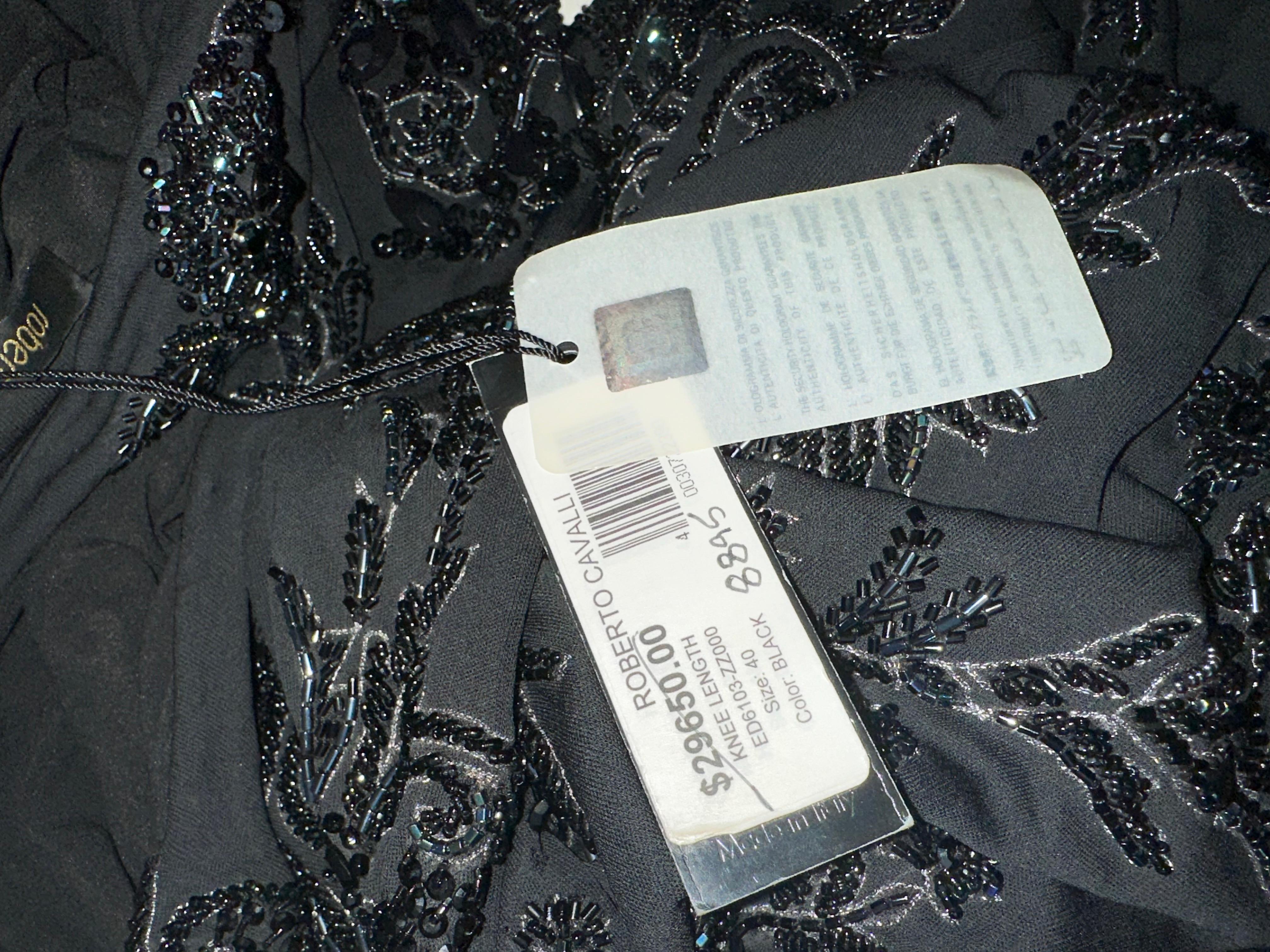 Roberto Cavalli 2003 beaded midi dress  For Sale 3