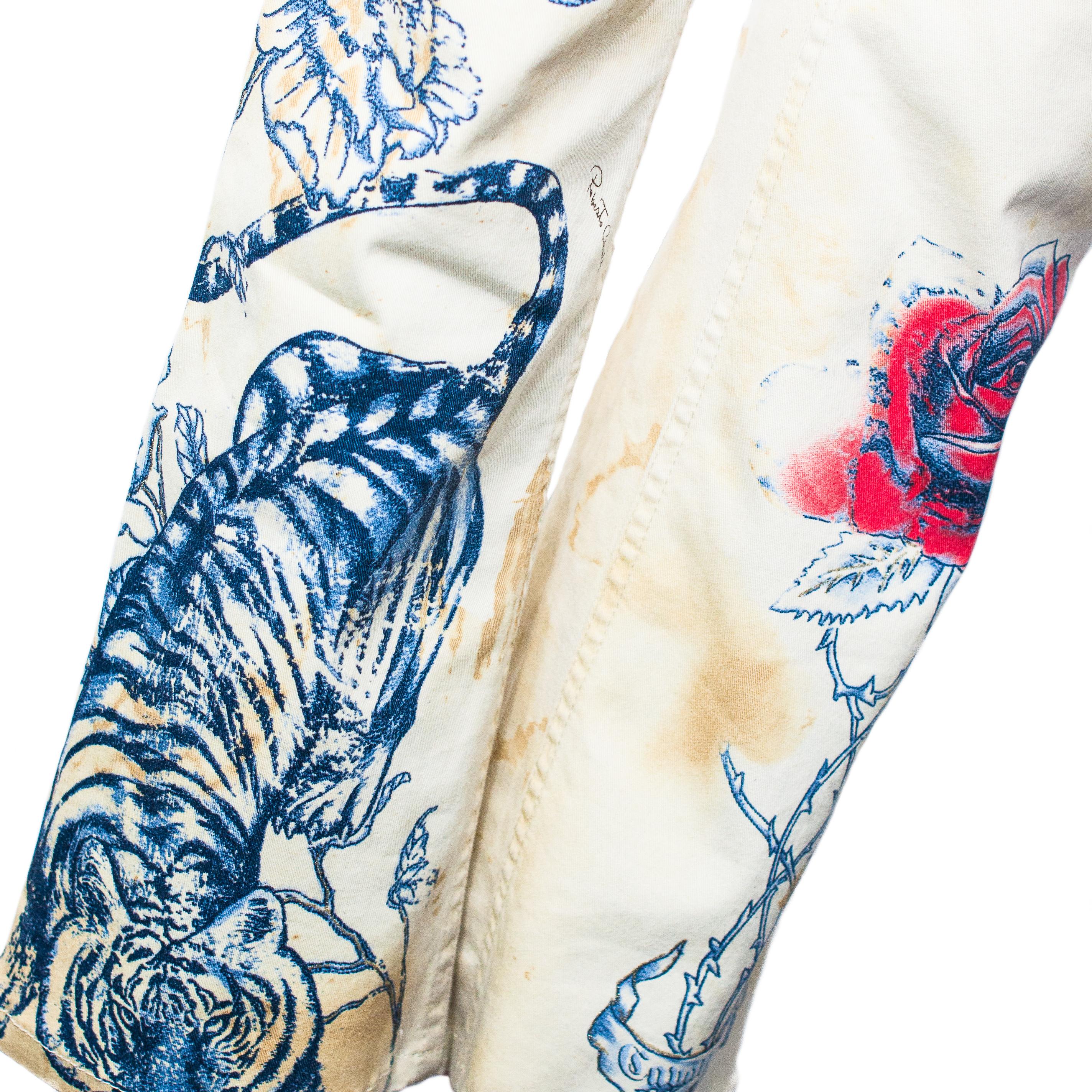 Women's Roberto Cavalli 2003 Tattoo Stretch Jeans