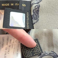 ROBERTO CAVALLI 2003 Vintage Leather & Silk Shirt