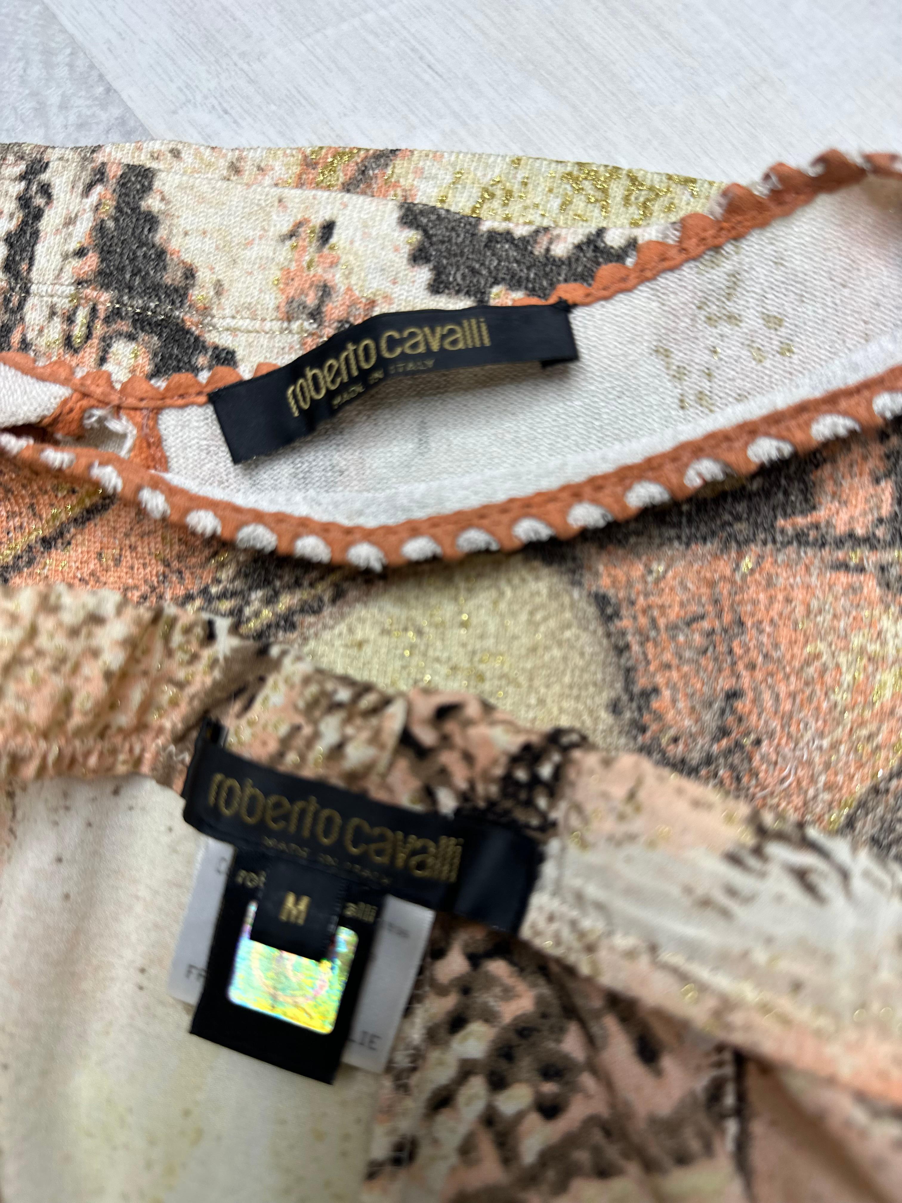 Roberto Cavalli 2004 skirt and top set 2