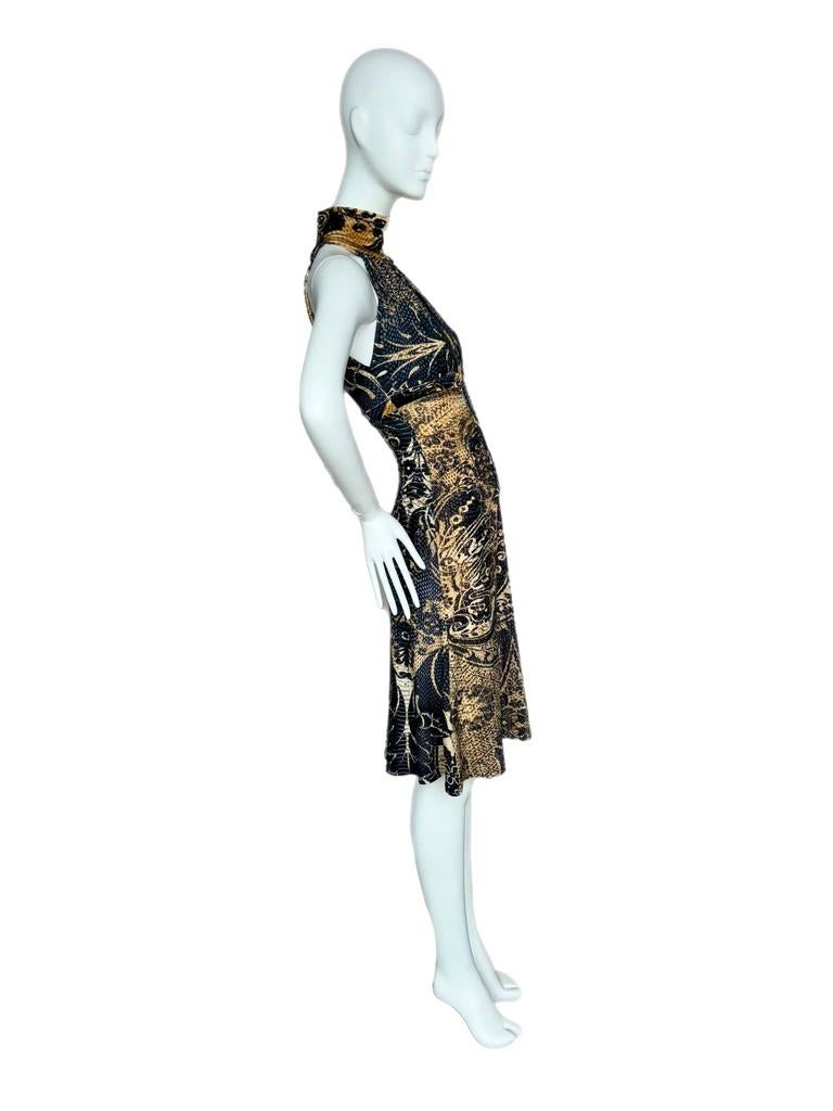 Women's ROBERTO CAVALLI 2005 Vintage Baroque Vintage Hook & Eye Dress