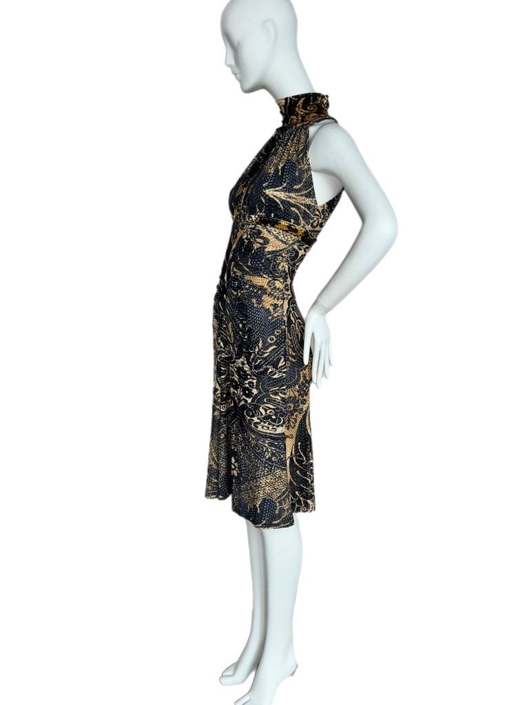ROBERTO CAVALLI 2005 Vintage Baroque Vintage Hook & Eye Dress 2