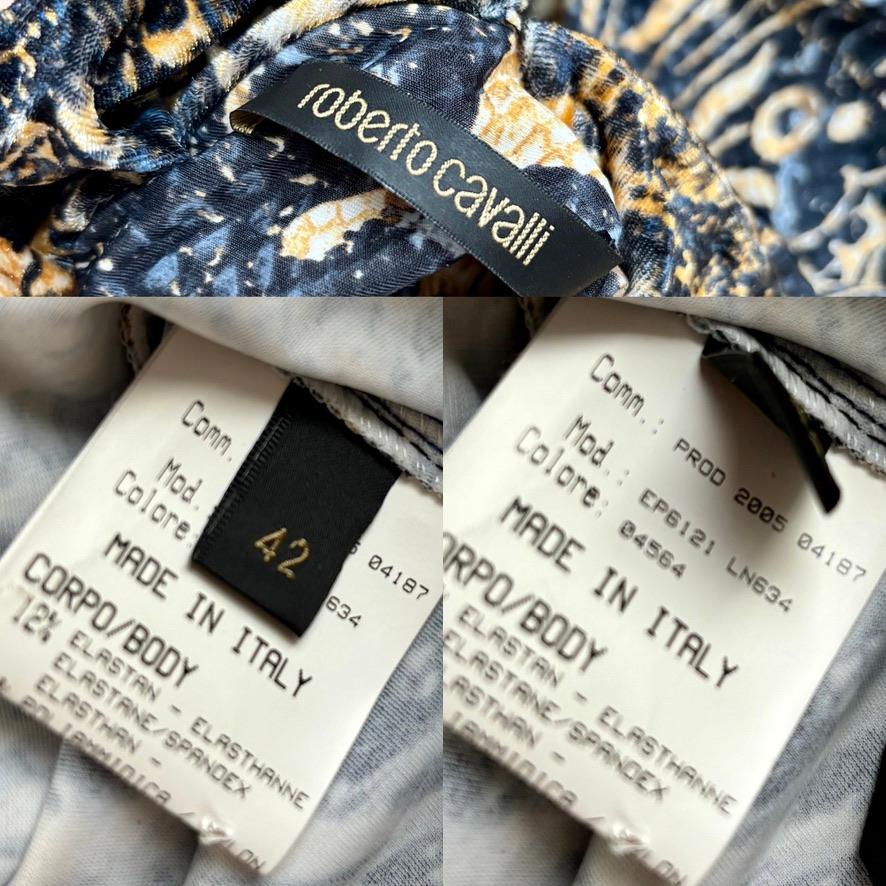 ROBERTO CAVALLI 2005 Vintage Baroque Vintage Hook & Eye Dress 3
