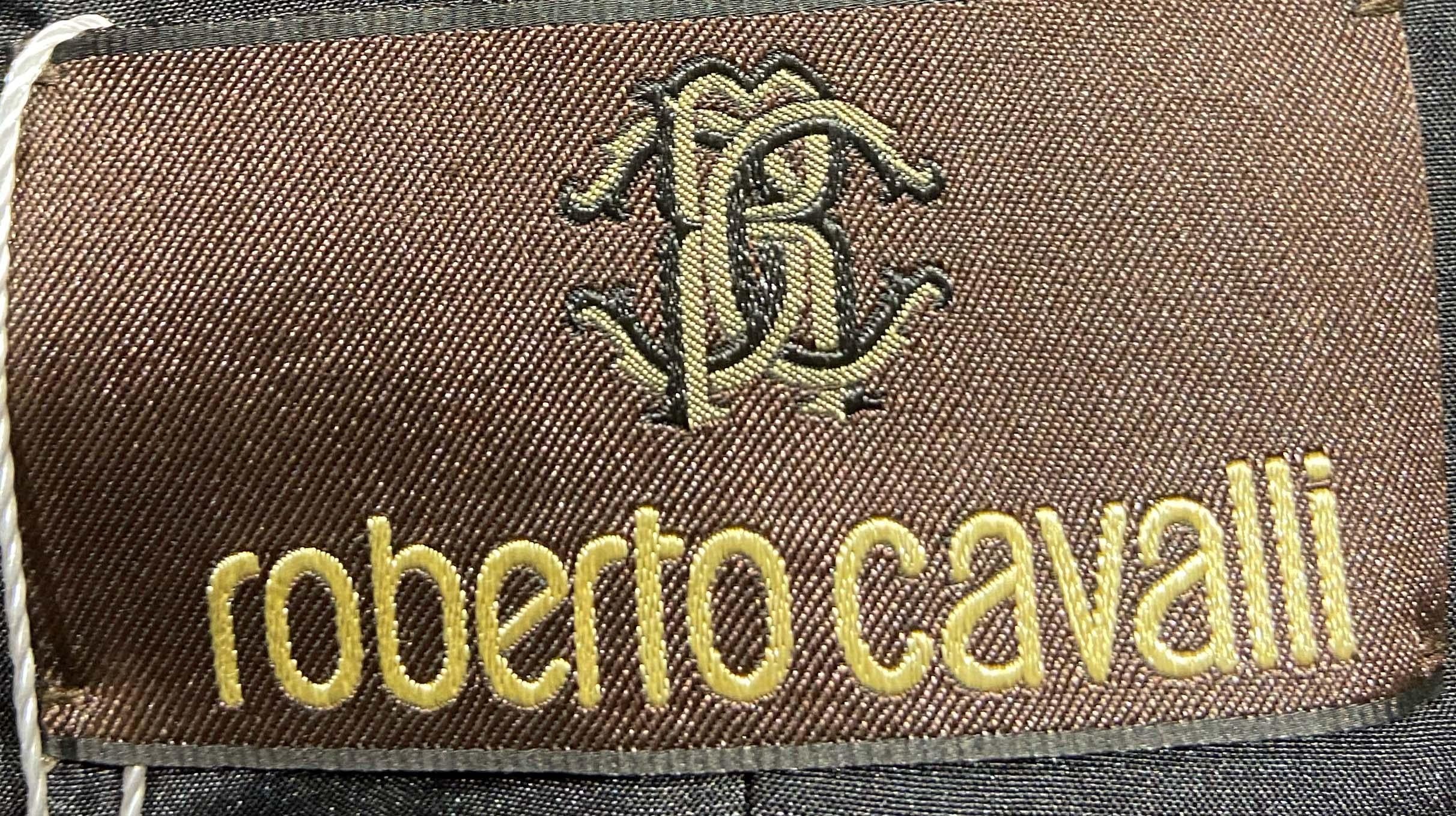 Roberto Cavalli 2006 Viintage Leather Double Zip Jacket 3