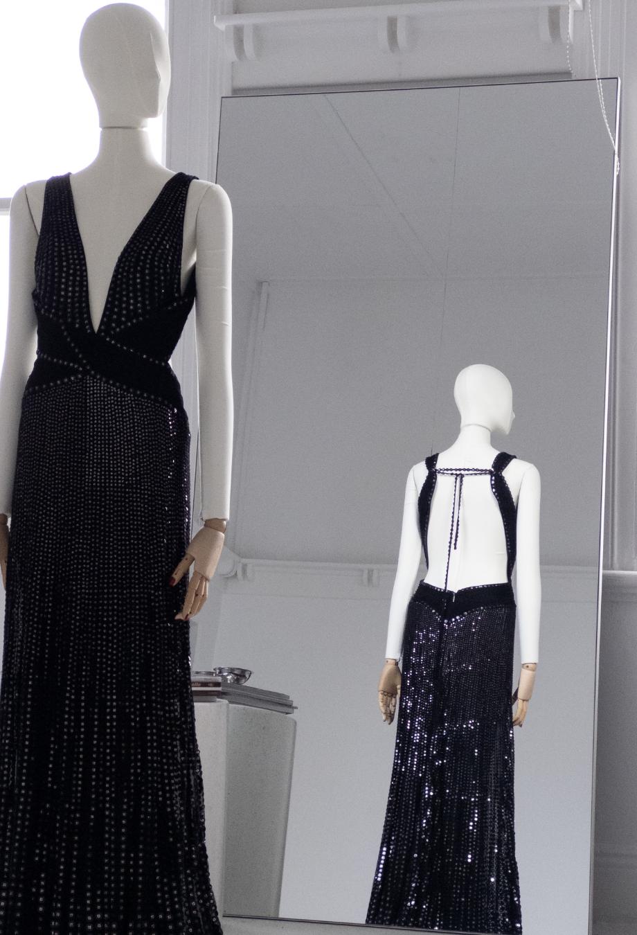 Roberto Cavalli 2007 Vintage Maxi Sequin Gown Dress Sz IT38 en venta 1