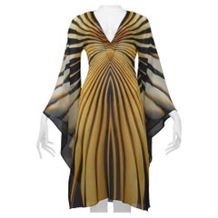 Roberto Cavalli 2007 Gelbes Monarch-Schmetterlingskleid