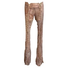 Roberto Cavalli 2011 alligator print pants