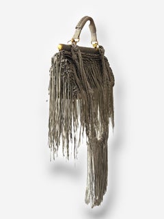 Roberto Cavalli 2011 Fringed Doctor Bag Distressed Suede