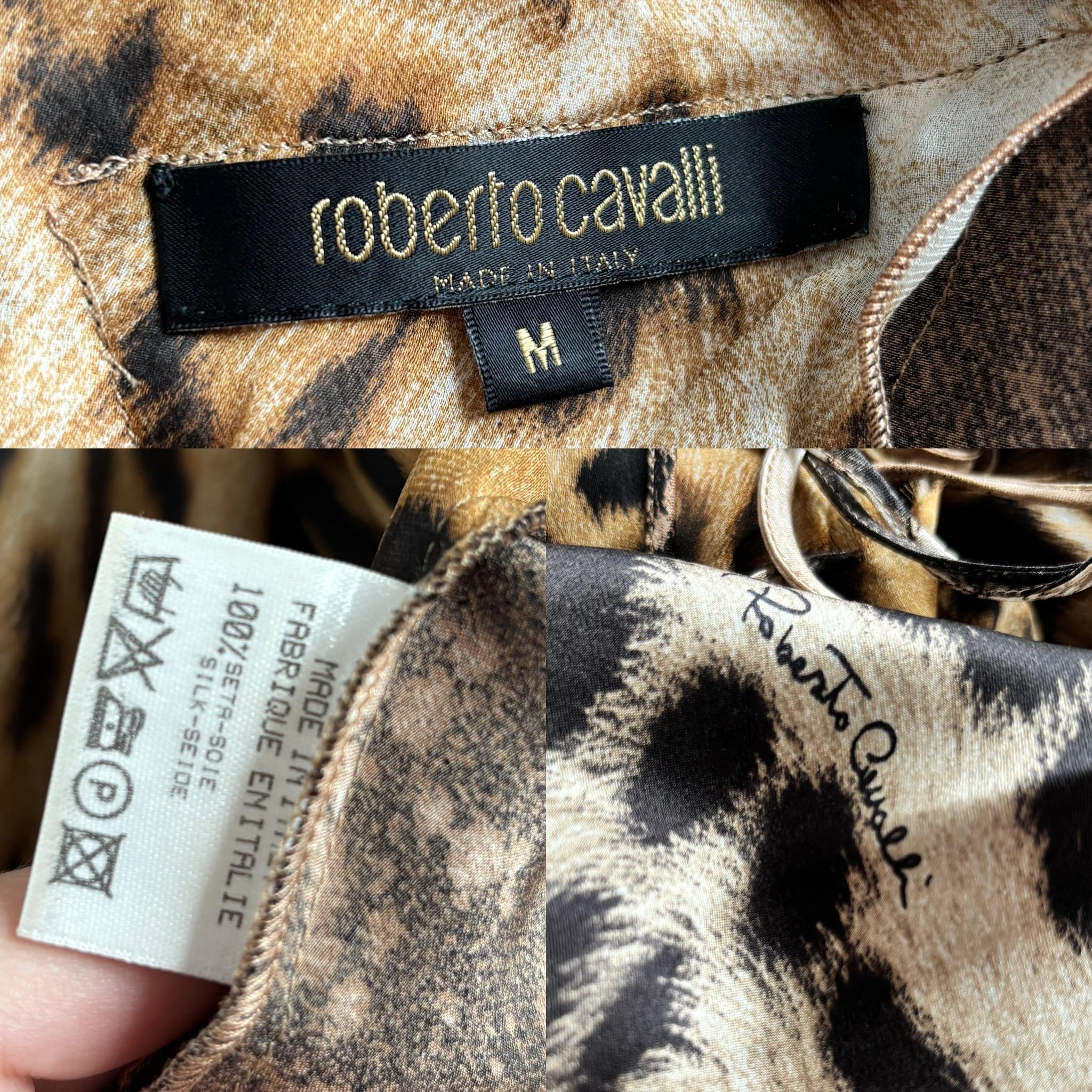 ROBERTO CAVALLI 90's Vintage Silk Evening Gown 6