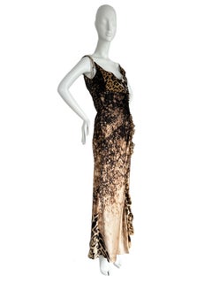ROBERTO CAVALLI 90's Vintage Silk Evening Gown