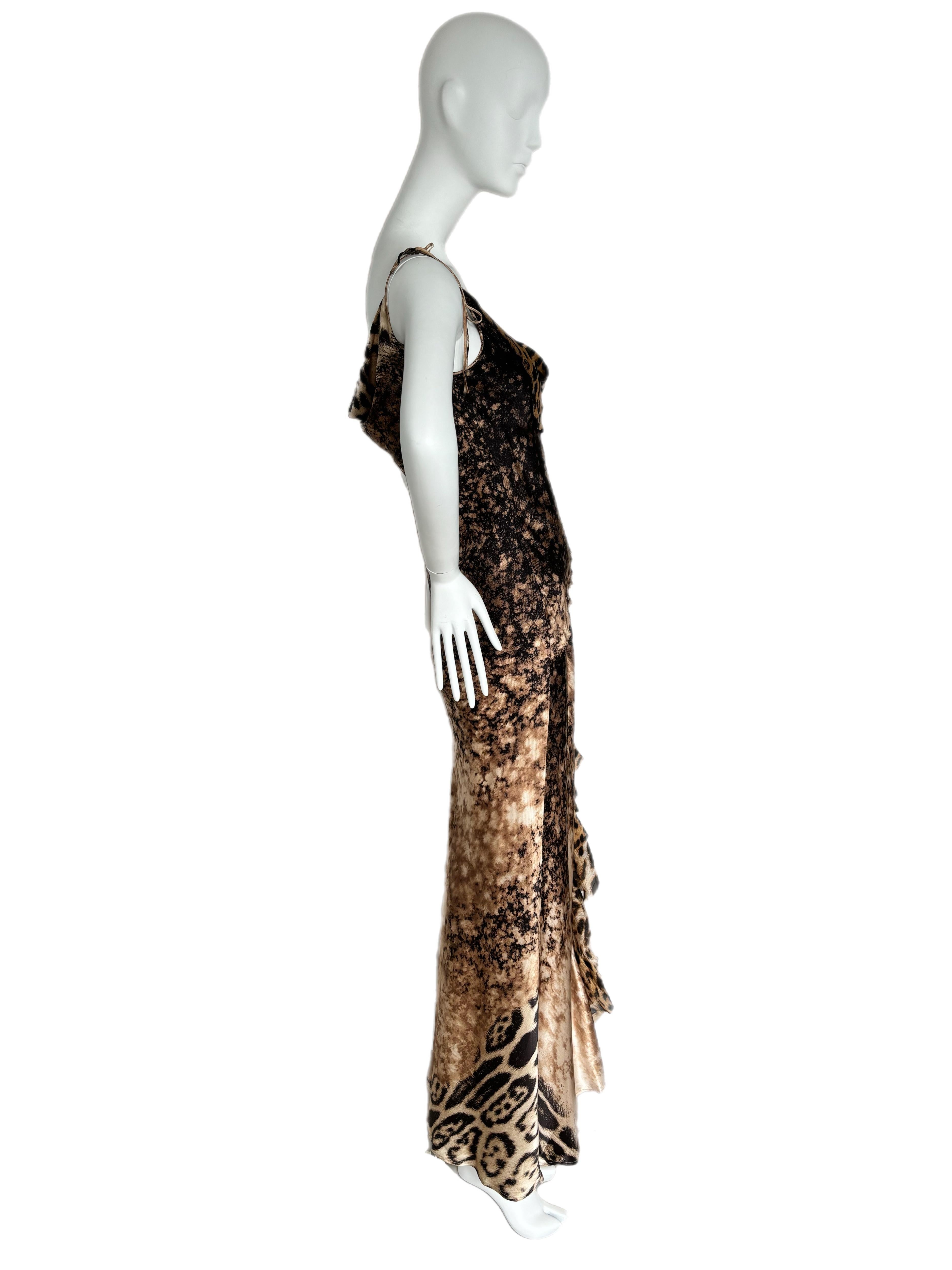 ROBERTO CAVALLI 90's Vintage Silk Evening Gown 1