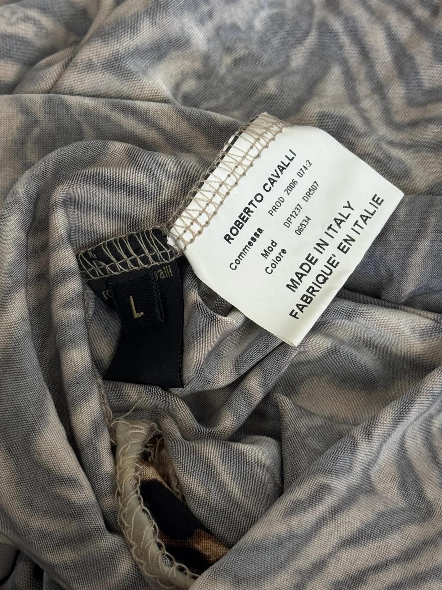 Roberto Cavalli Abstract Animal Print Dress, 2006 For Sale 2