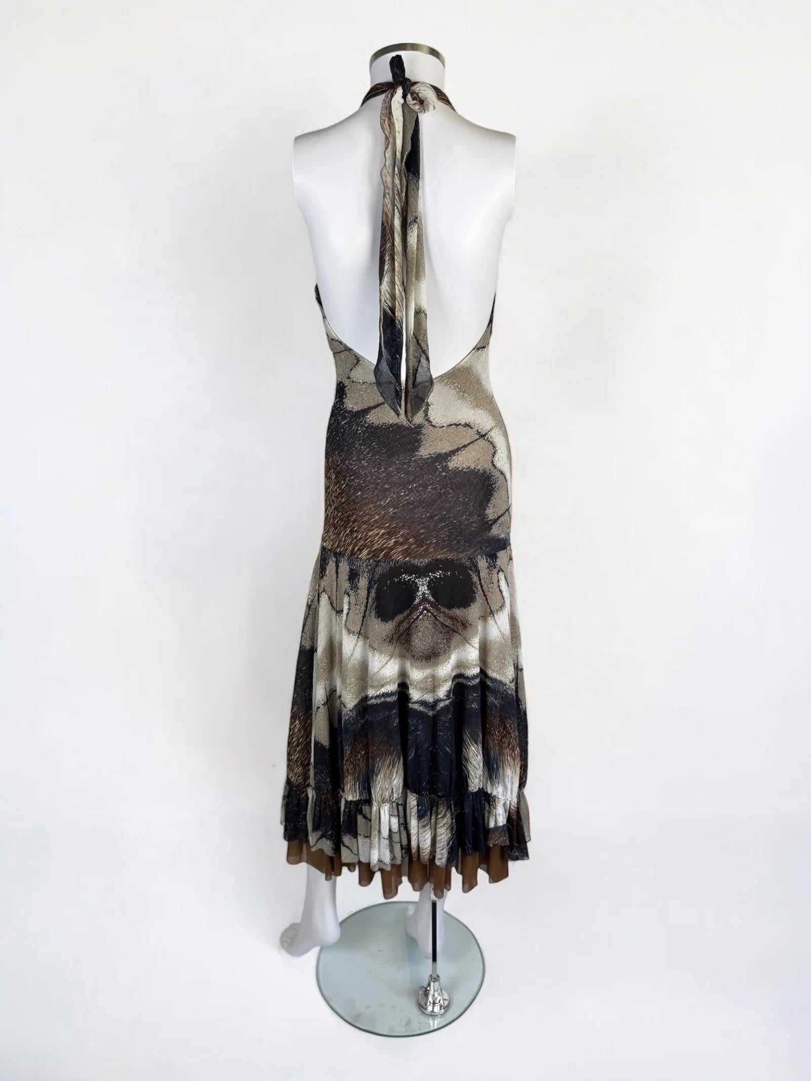 da uomo o donna Roberto Cavalli - Vestito astratto con collo alto, c.C. in vendita