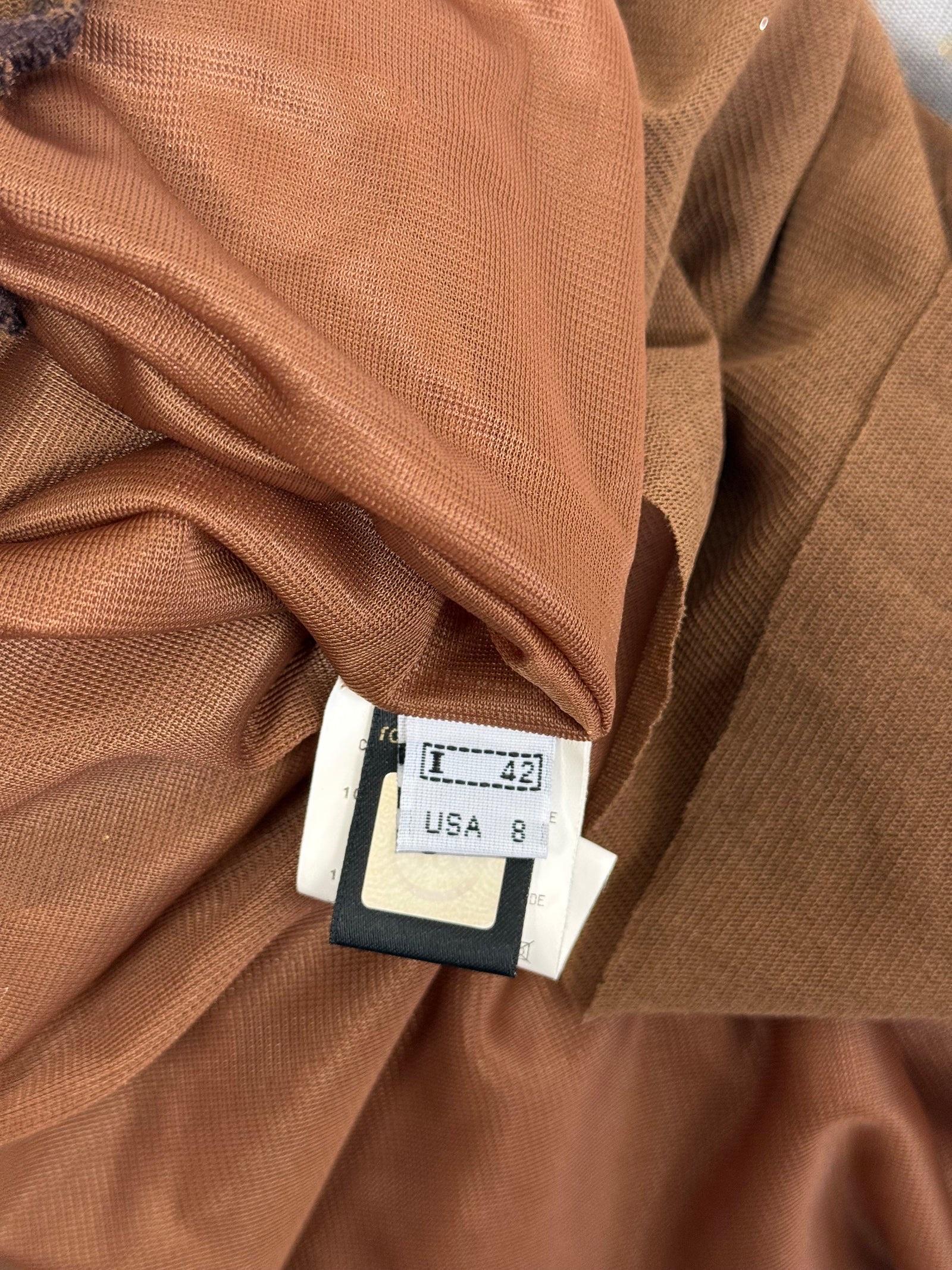 Roberto Cavalli - Vestito astratto con collo alto, c.C. in vendita 1