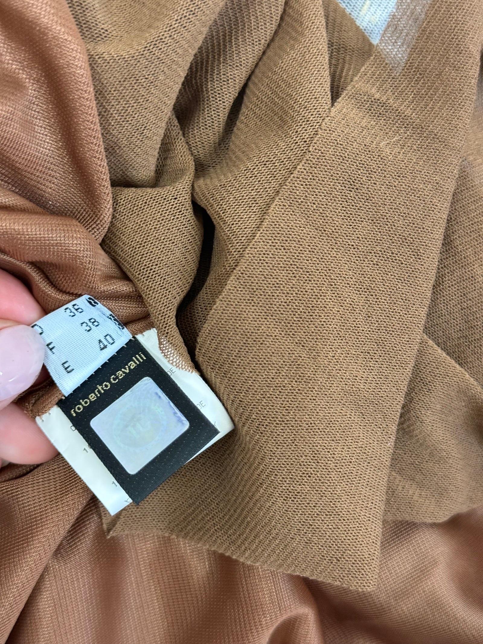 Roberto Cavalli - Vestito astratto con collo alto, c.C. in vendita 2