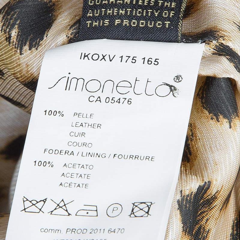 Roberto Cavalli Angels - Veste en cuir crème avec détails en plumes, 12 ans en vente 7