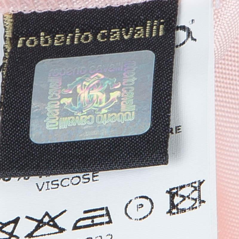 Roberto Cavalli Angels Multicolor Floral Print Silk Dress 10 Yrs For Sale 3