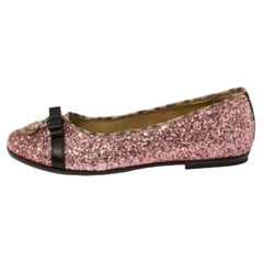 Roberto Cavalli Angels Pink Glitters Ballet Flats Size 37