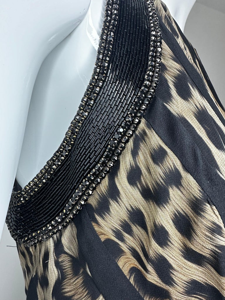2005 animal silk maxi dress roberto cavalli ROBERTO CAVALLI S/S 2005 SEASHELL PRINT SILK MAXI DRESS SZ XS/S