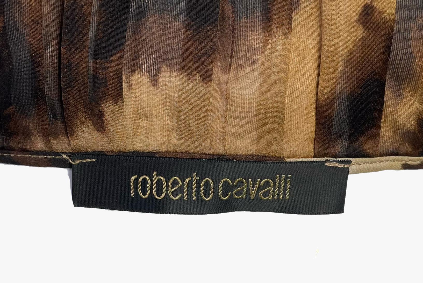 Vestido estampado animal Roberto Cavalli en venta 3