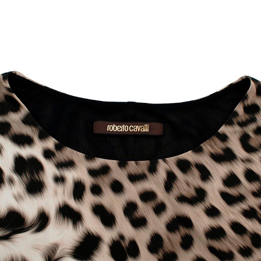 roberto cavalli animal print dress