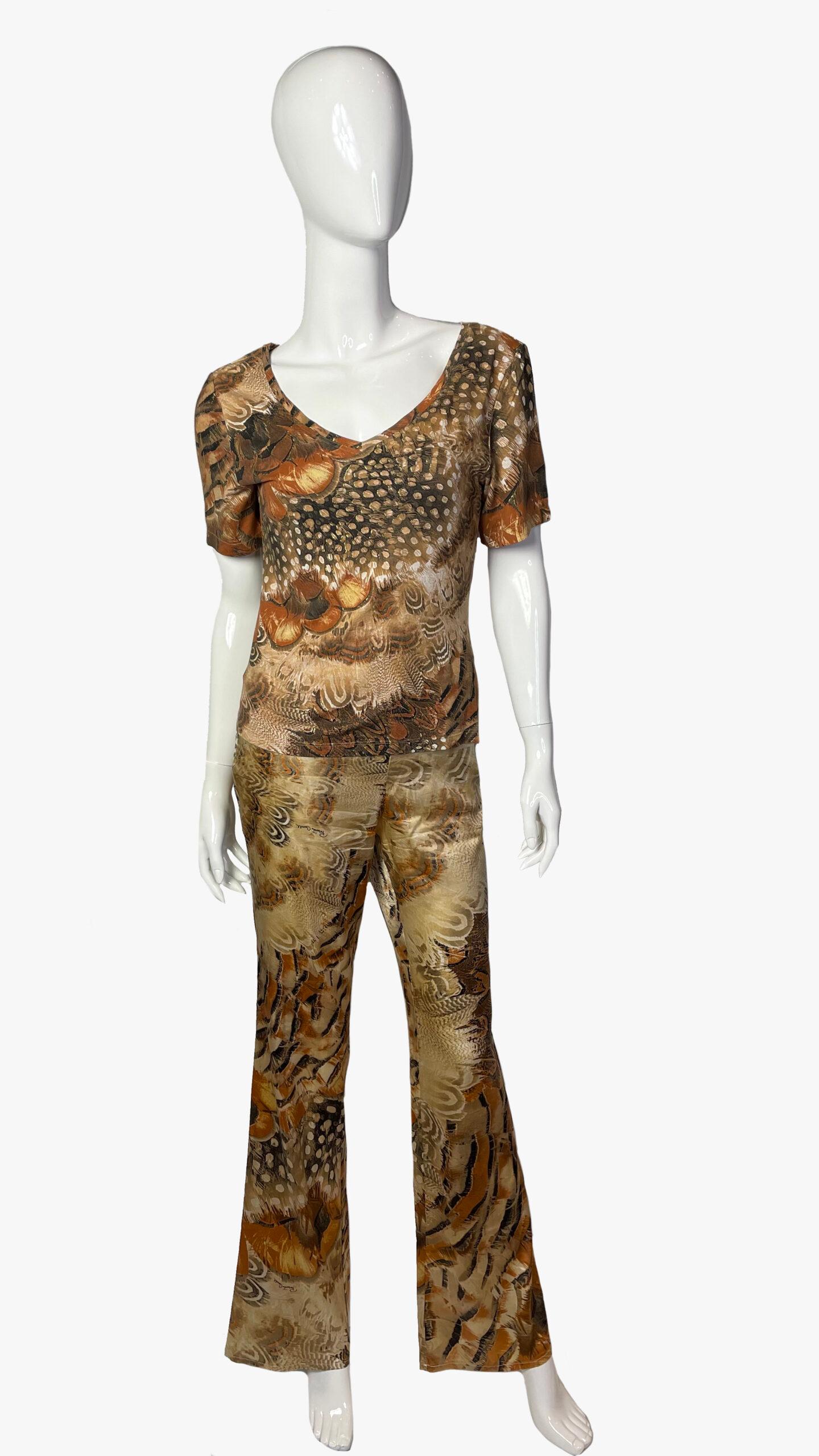 Roberto Cavalli Hosenanzug mit Tiermotiv im Angebot 2