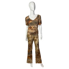 Combinaison pantalon à imprimé animalier Roberto Cavalli
