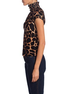 Roberto Cavalli Animal Print Sexy Stretch Top