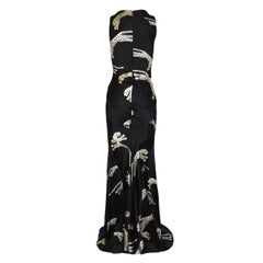 Roberto Cavalli Animal Print Silk Maxi Dress-'90s