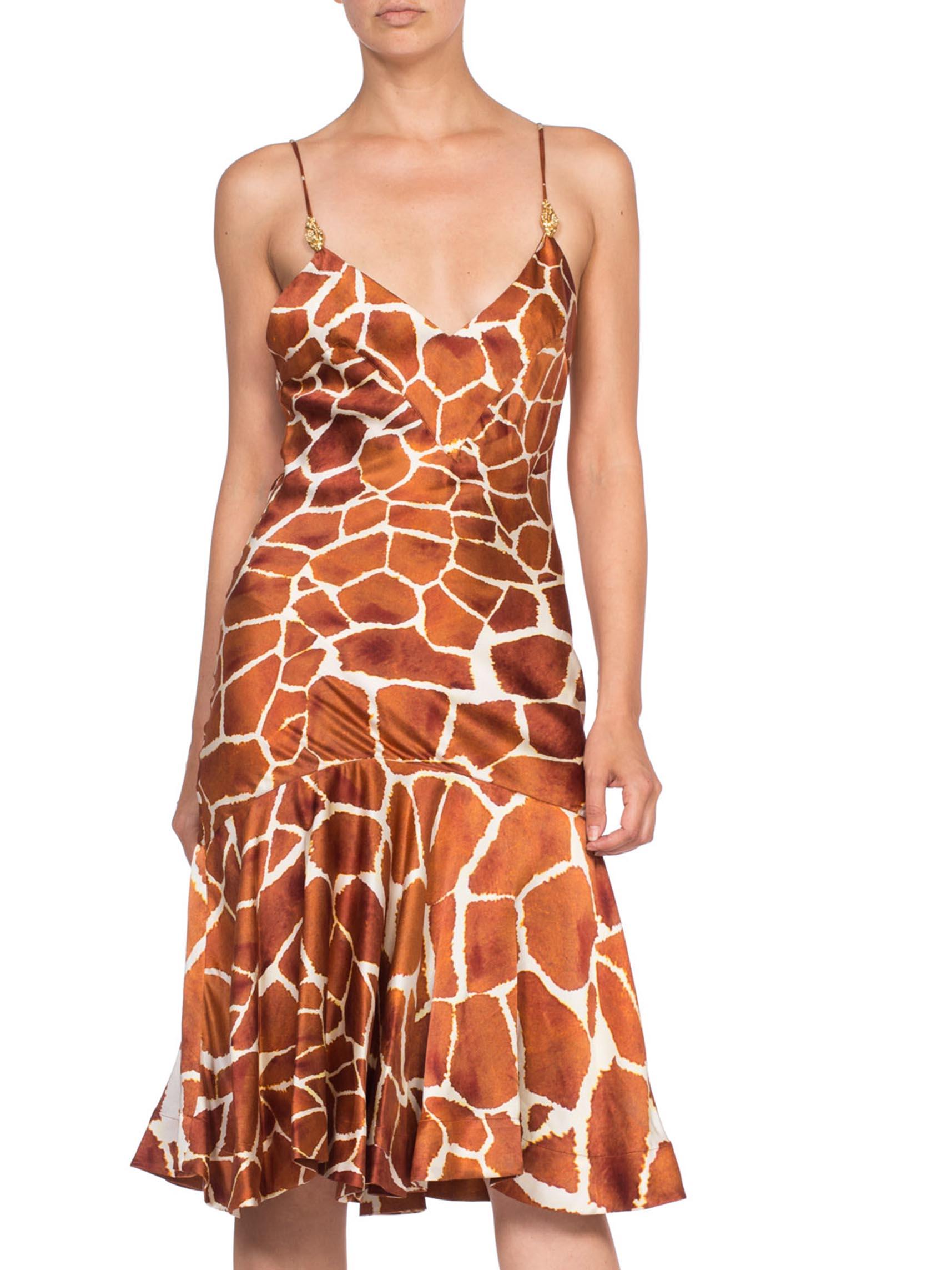 roberto cavalli giraffe dress