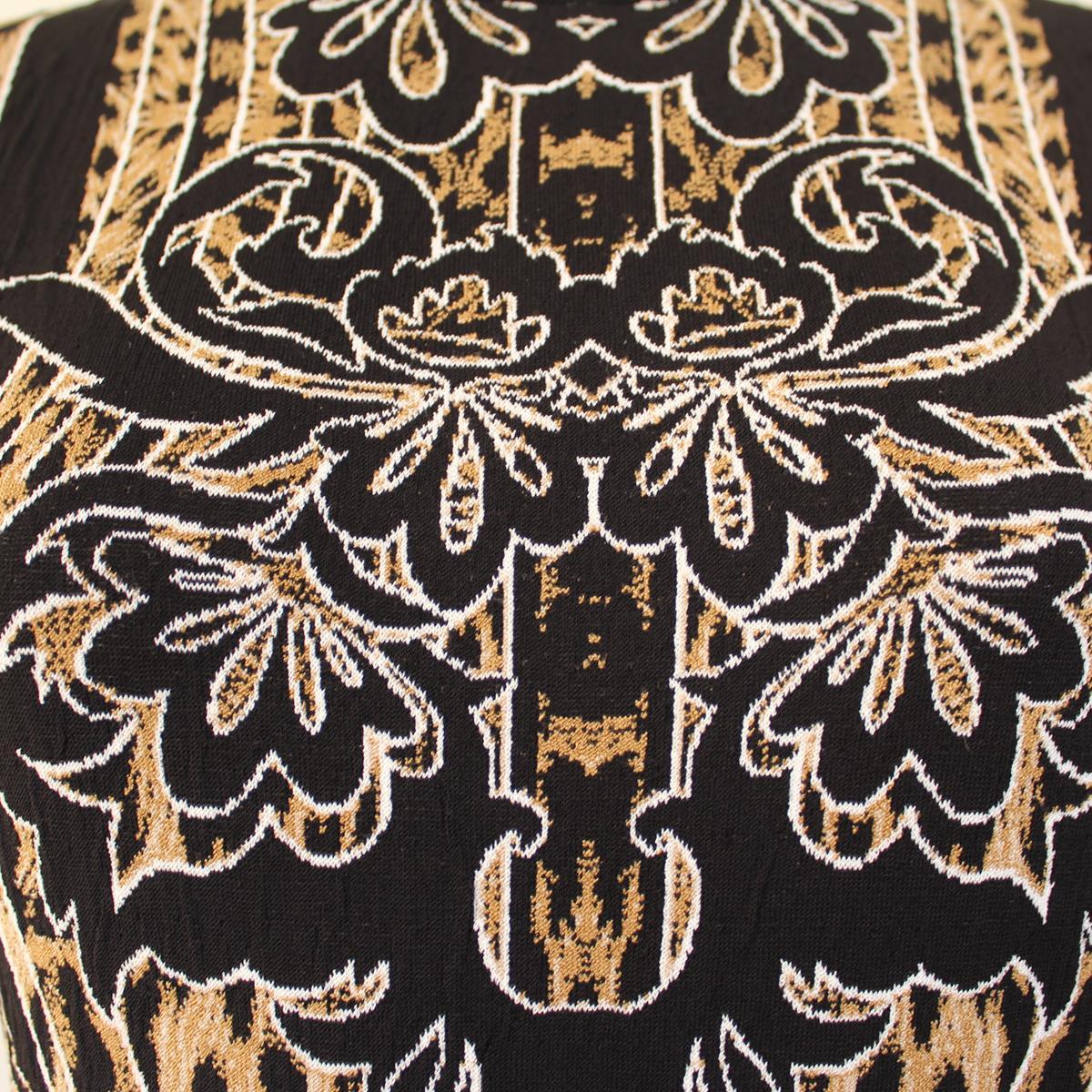 Black Roberto Cavalli Animalier Dress IT 42 For Sale