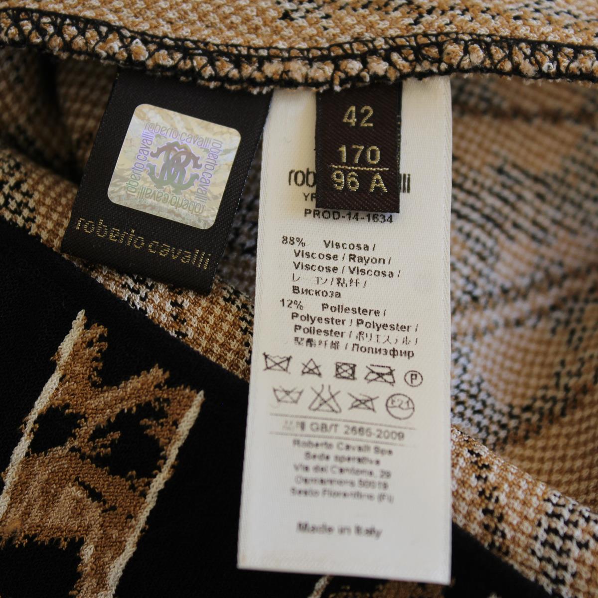 Roberto Cavalli Animalier Dress IT 42 For Sale 2