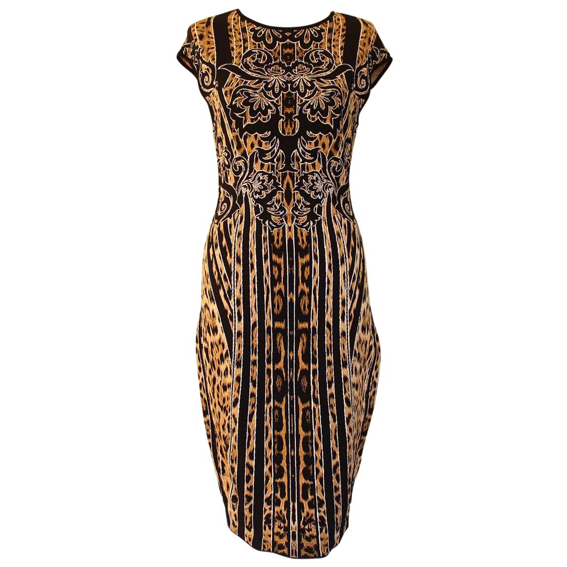 Roberto Cavalli Animalier Dress IT 42 For Sale
