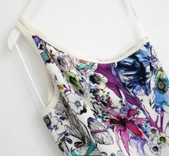 Roberto Cavalli - Vestito con stampa giardino astronomico